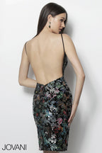 Jovani Homecoming Dress 63472 - Black/Multi