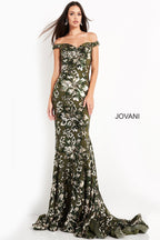 Jovani Evening 63516 - Green/Gold