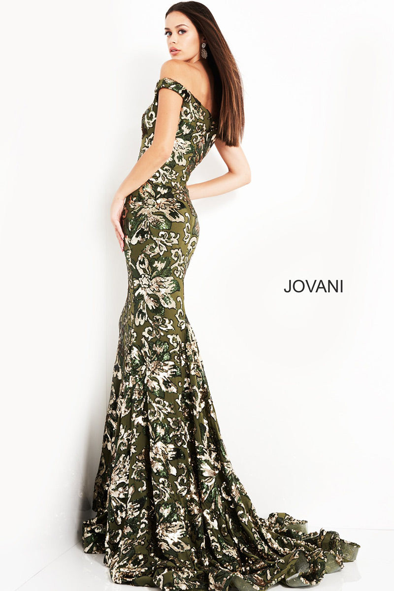 Jovani Evening 63516 - Green/Gold
