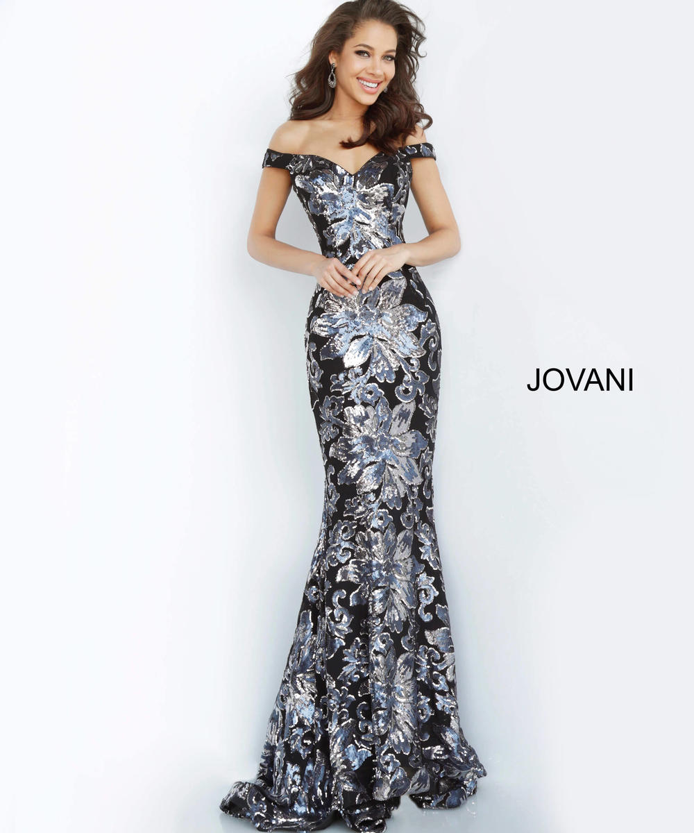 Jovani Evening 63516 - Black/Gunmetal