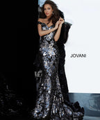 Jovani Evening 63516 - Black/Gunmetal