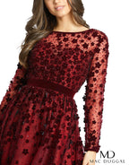 Cocktail by Mac Duggal Dress 67007 - Burgundy