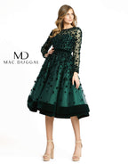 Cocktail by Mac Duggal Dress 67007 - Emerald