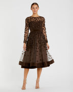 Cocktail by Mac Duggal Dress 67007 - Coffee