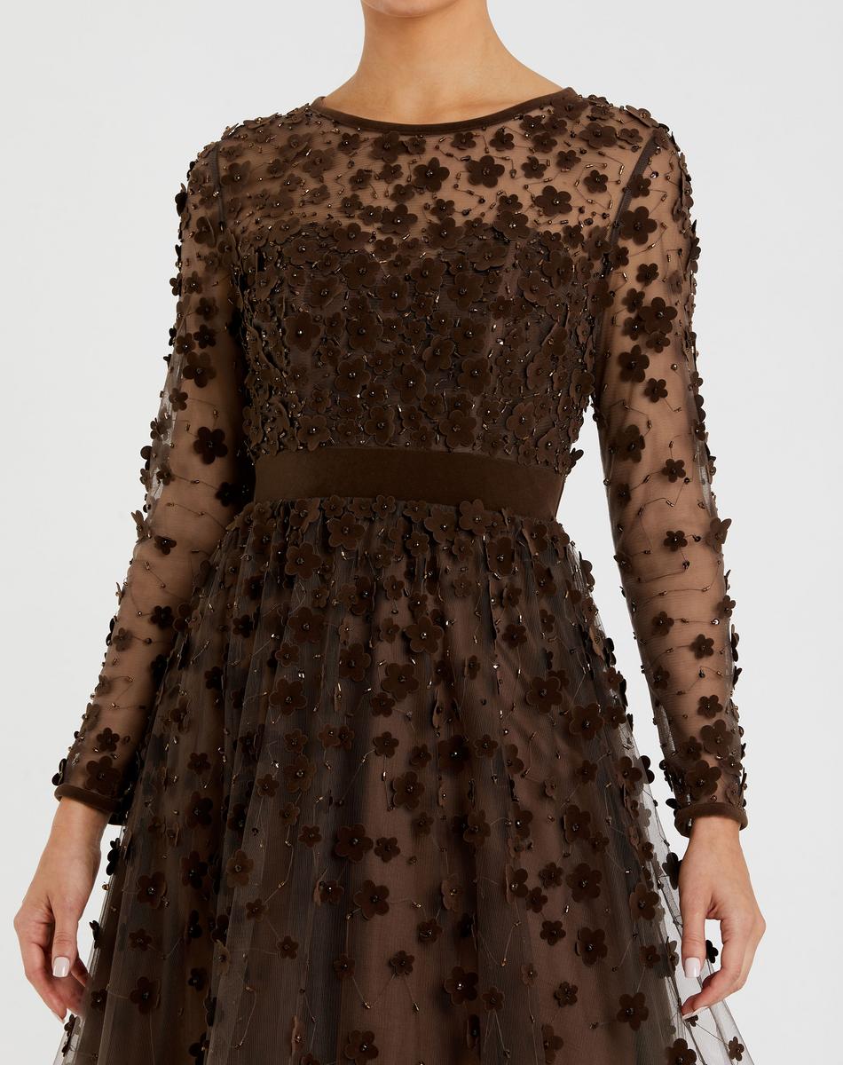 Cocktail by Mac Duggal Dress 67007 - Coffee