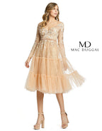 Cocktail by Mac Duggal Dress 67547 - Champagne