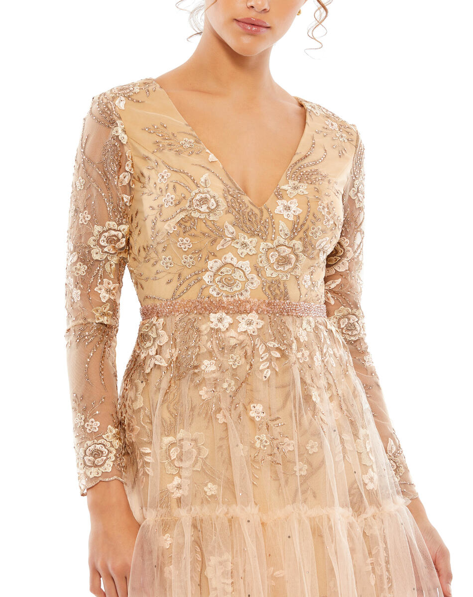 Cocktail by Mac Duggal Dress 67547 - Champagne