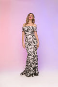 Nicole Bakti Dress 6759N - Black/White