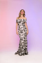 Nicole Bakti Dress 6759N - Black/White