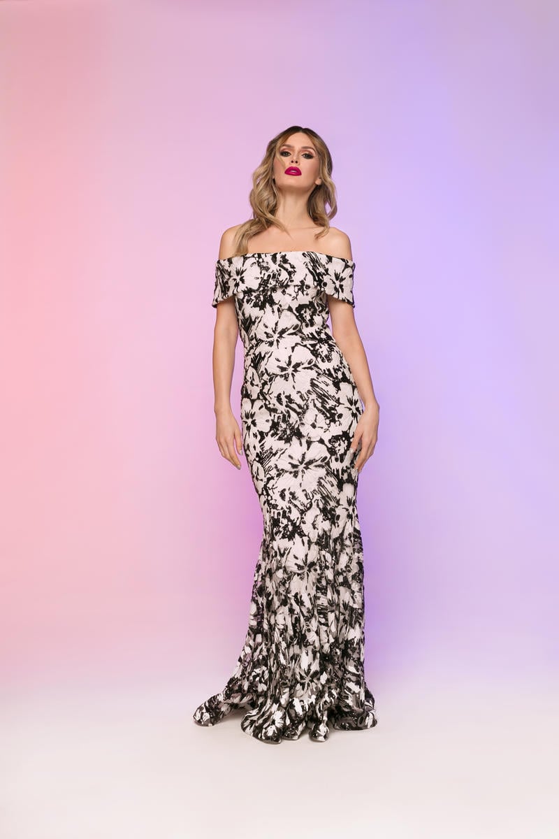 Nicole Bakti Dress 6759N - Black/White