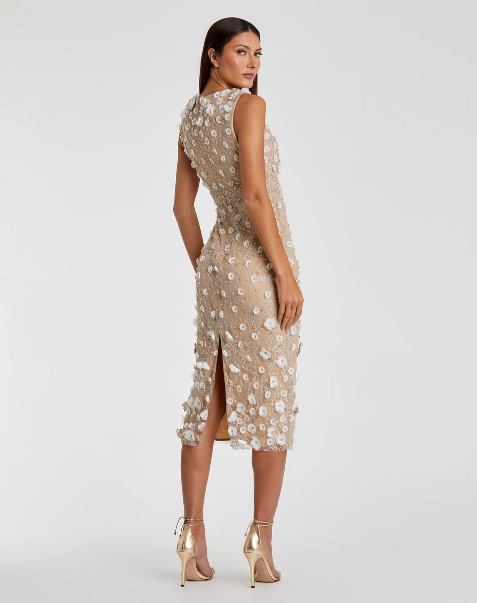 Cocktail by Mac Duggal Dress 67853 - Ivory Nude