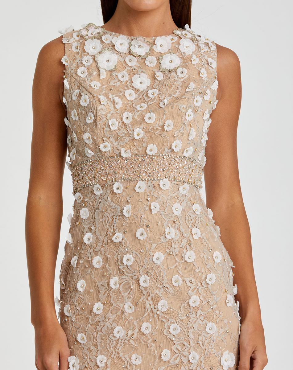 Cocktail by Mac Duggal Dress 67853 - Ivory Nude