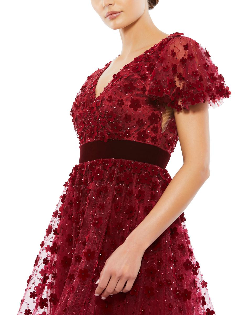 Cocktail by Mac Duggal Dress 67854 - Burgundy