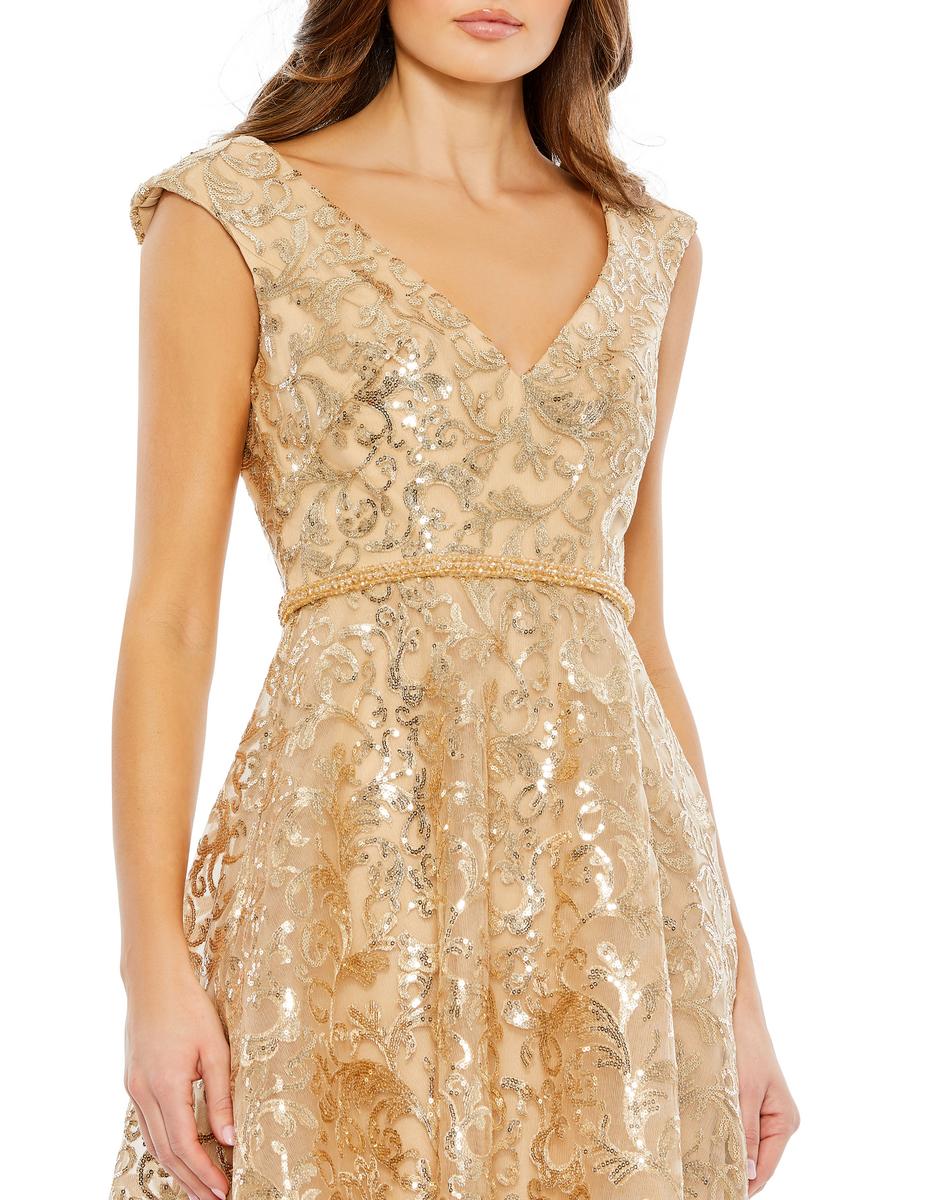 Cocktail by Mac Duggal Dress 68012 - Gold