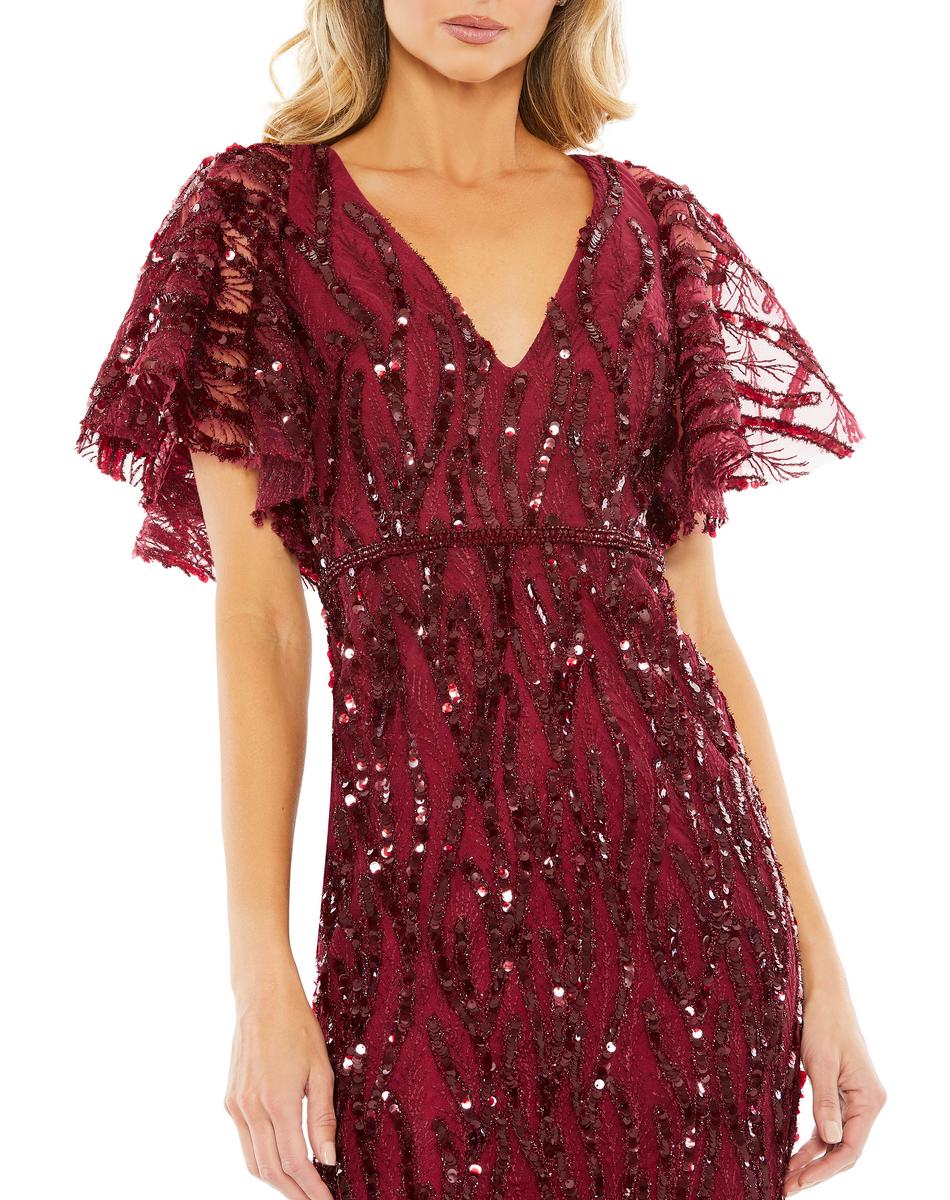 Cocktail by Mac Duggal Dress 68013 - Burgundy
