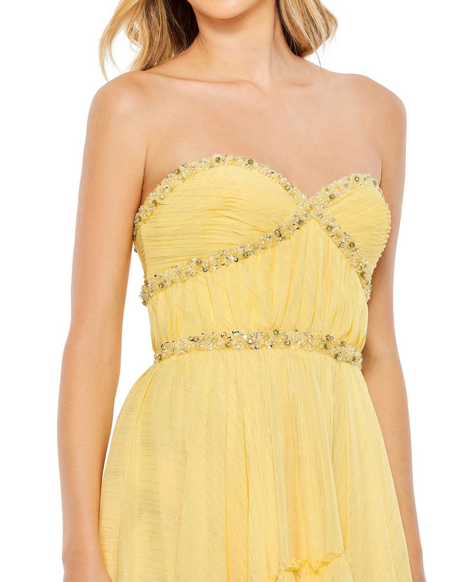 Mac Duggal Prom Dress 68096 - Lemon