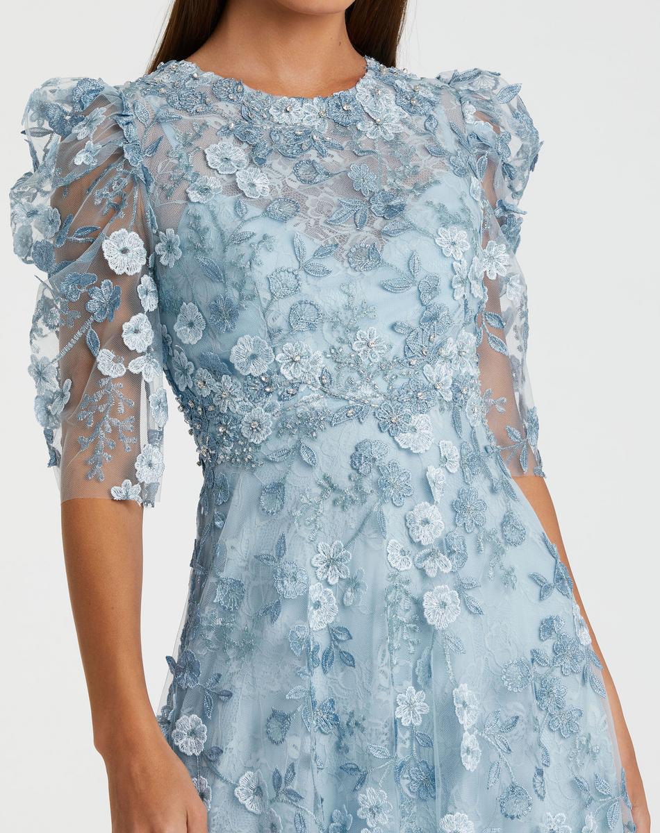 Cocktail by Mac Duggal Dress 68193 - French Blue. Sage