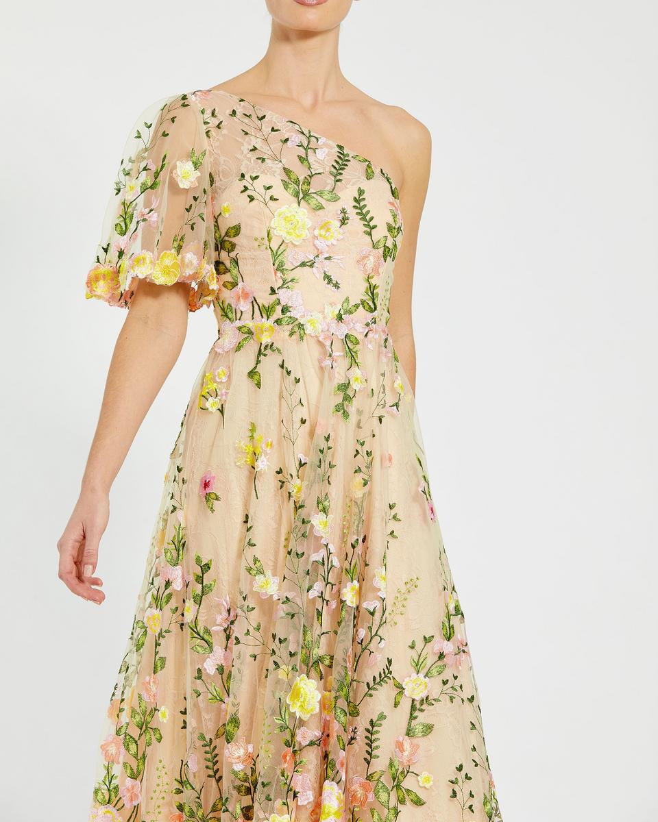 Cocktail by Mac Duggal Dress 68607 - Yellow Multi