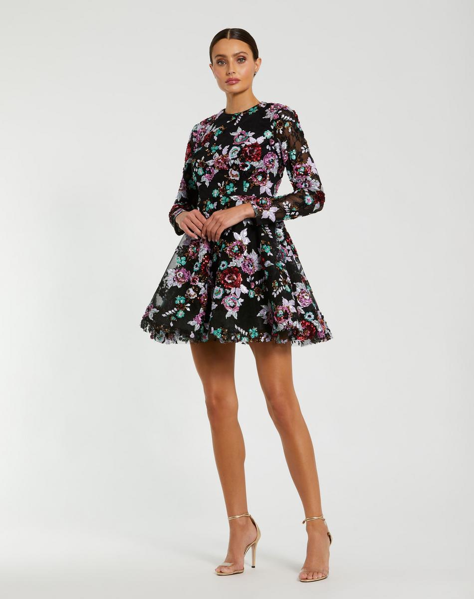 Cocktail by Mac Duggal Dress 68783 - Black Multi