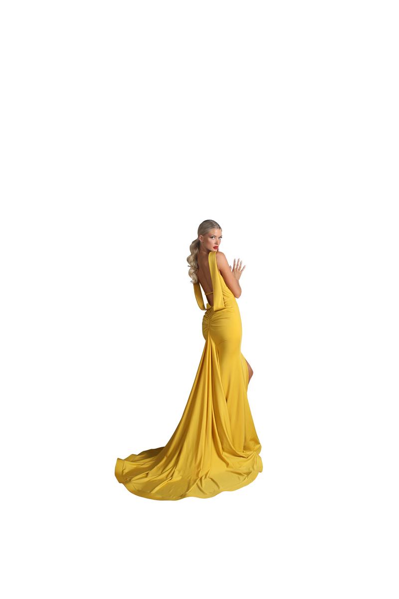 Nicole Bakti Dress 6989 - Chartreuse