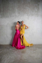 Nicole Bakti Dress 6993 - Fuchsia