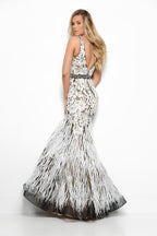 Jasz Couture Dress 7003 - Black/White
