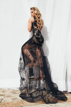 Jasz Couture Dress 7005 - Black/Nude