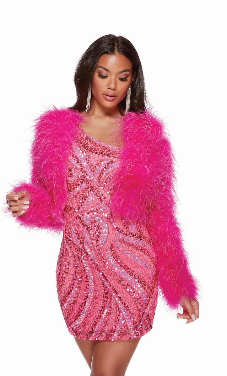 Alyce Paris Homecoming Dress 700 - Electric Fuchsia