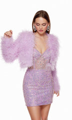Alyce Paris Homecoming Dress 700 - Light Orchid