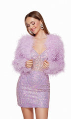 Alyce Paris Homecoming Dress 700 - Light Orchid