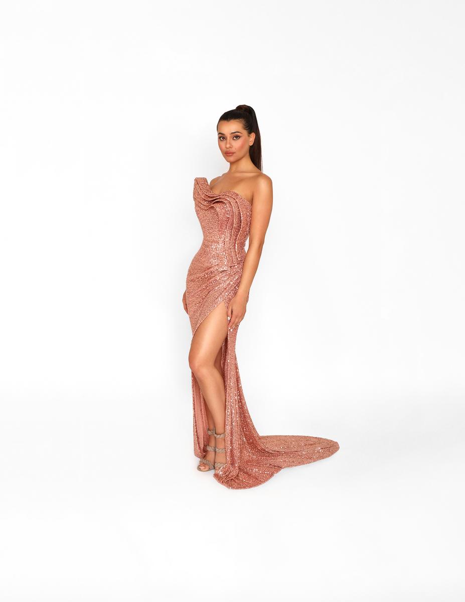 Nicole Bakti Dress 7038 - Rose Gold