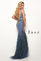 Jasz Couture Dress 7041 - Slate