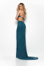 Jasz Couture Dress 7068 - Teal