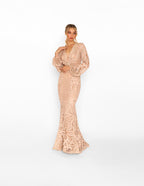 Nicole Bakti Dress 7122 - Dusty Rose