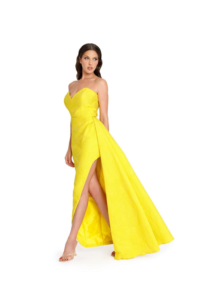 Nicole Bakti 7278 - Chartreuse. Light Coral