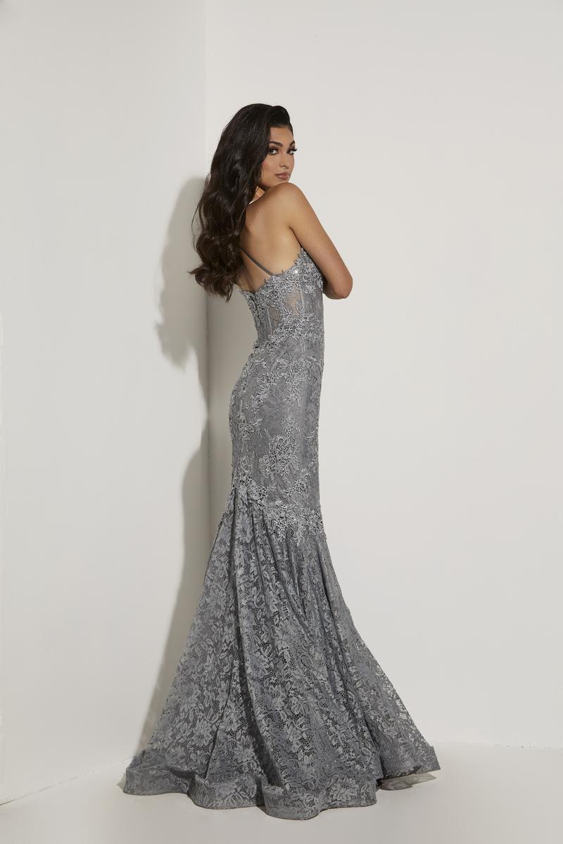 Jasz Couture Dress 7306 - Silver