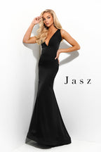 Jasz Couture Dress 7320 - Black