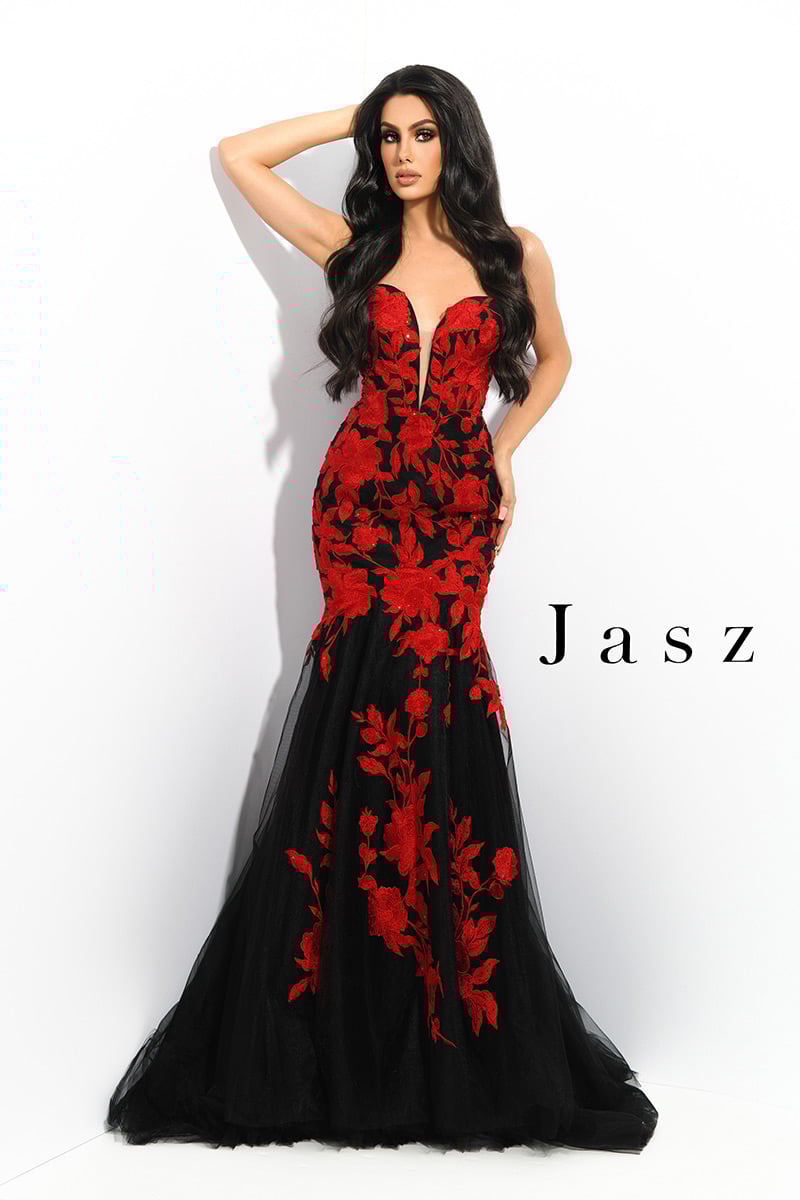 Jasz Couture Dress 7328 - Red