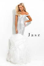 JASZ Couture 7334 - White/Silver