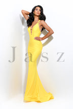 Jasz Couture Dress 7345 - Yellow