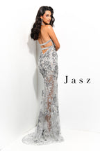 Jasz Couture Dress 7348 - Silver