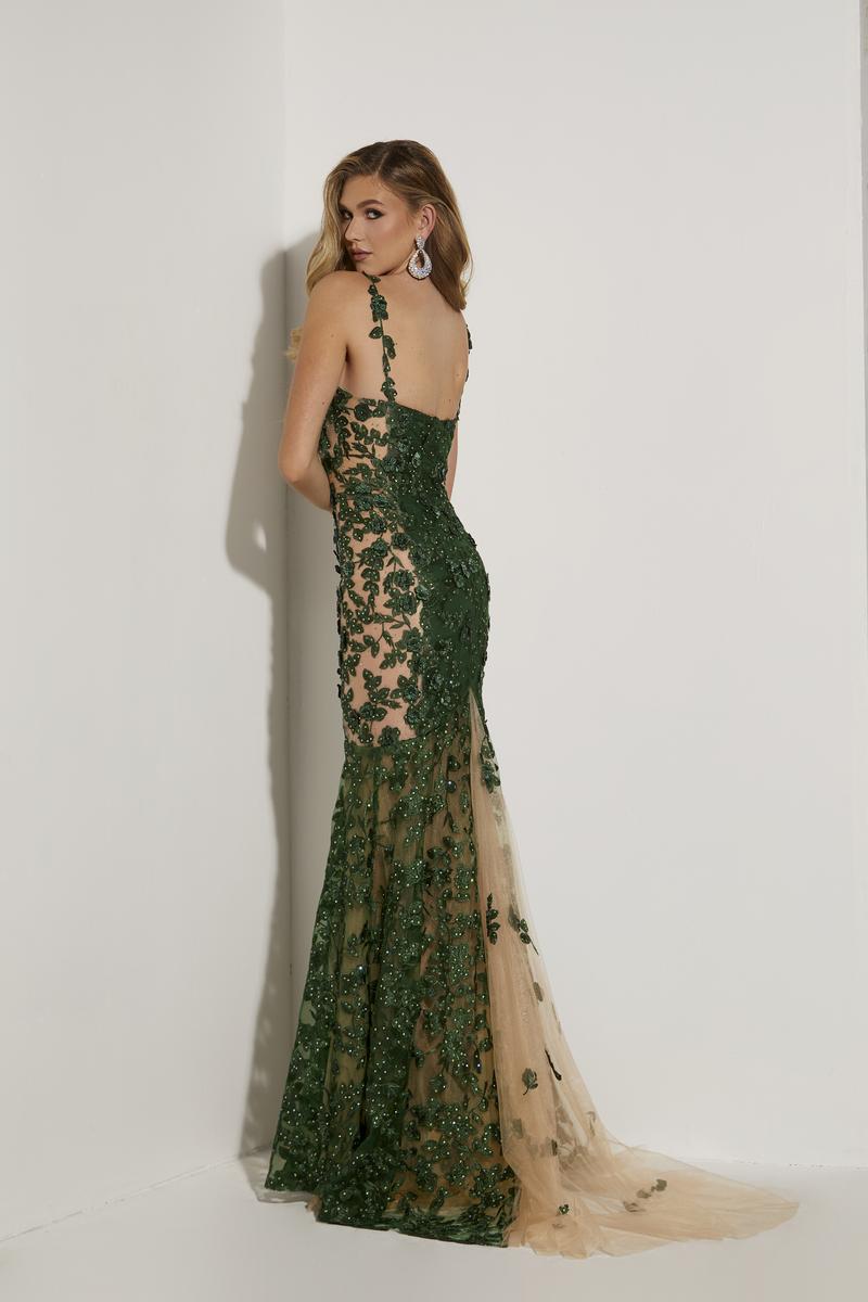 Jasz Couture Dress 7351 - Olive