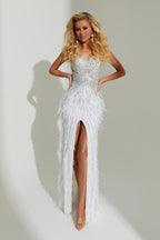 Jasz Couture Dress 7366 - White