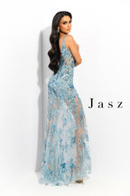 Jasz Couture Dress 7367 - Sky Blue