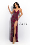 Jasz Couture Dress 7368 - Raspberry