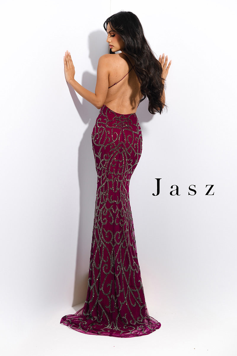 Jasz Couture Dress 7368 - Raspberry