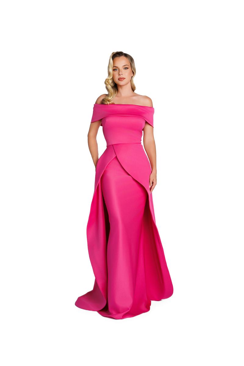 Nicole Bakti Dress 7405 - Fuschia
