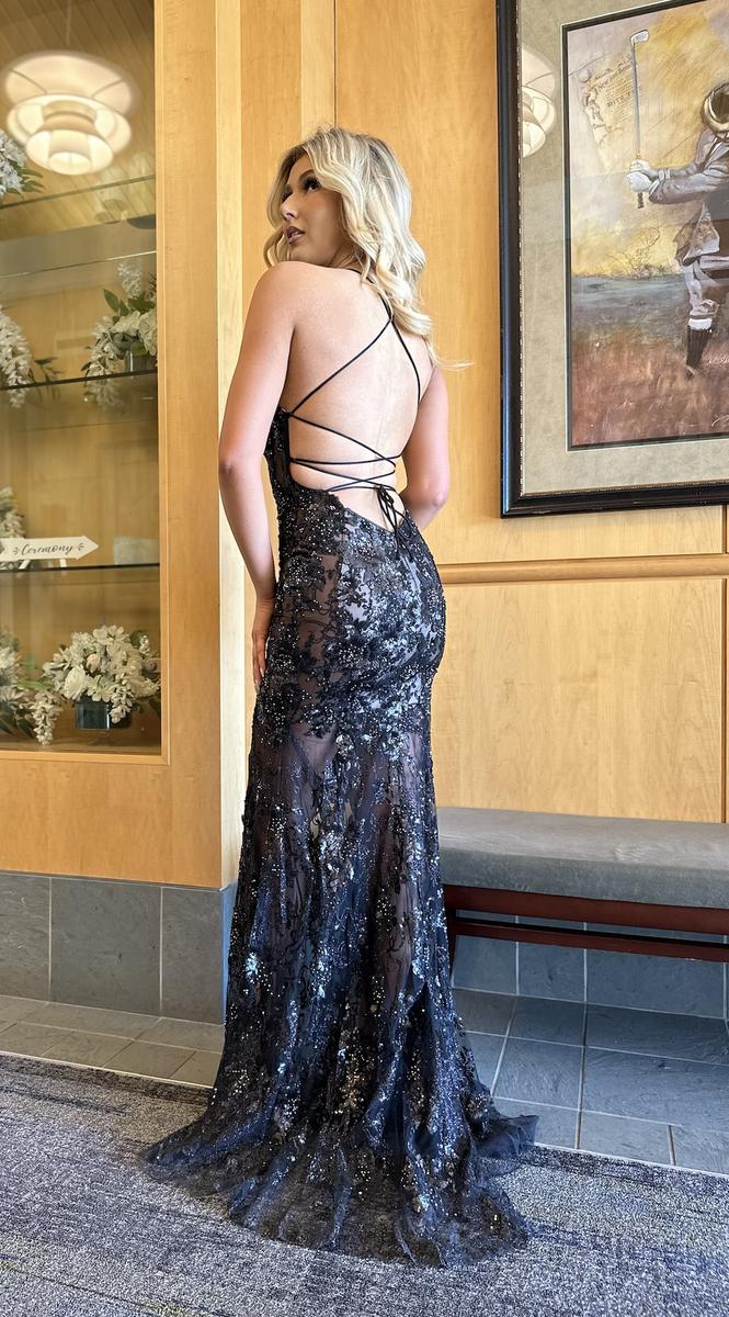 Jasz Couture Dress 7408 - Black