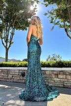Jasz Couture Dress 7410 - Teal