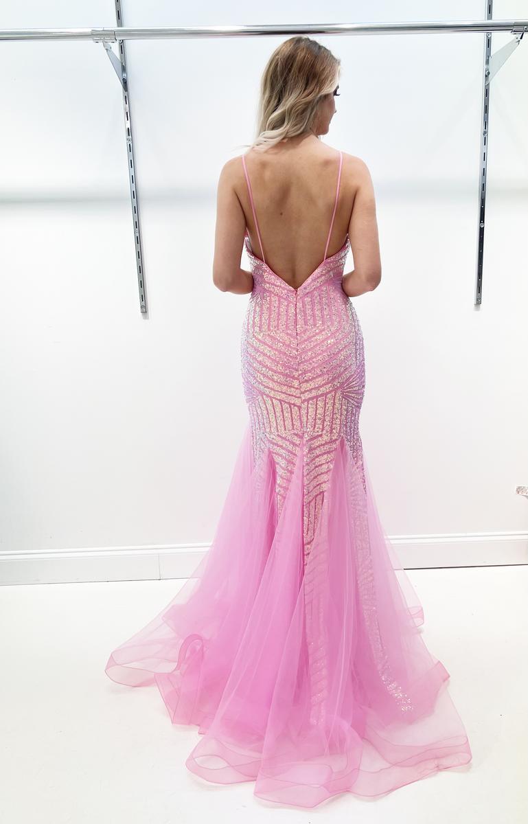 Jasz Couture Dress 7411 - Black/Red